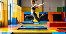 Прыжки в батутном центре